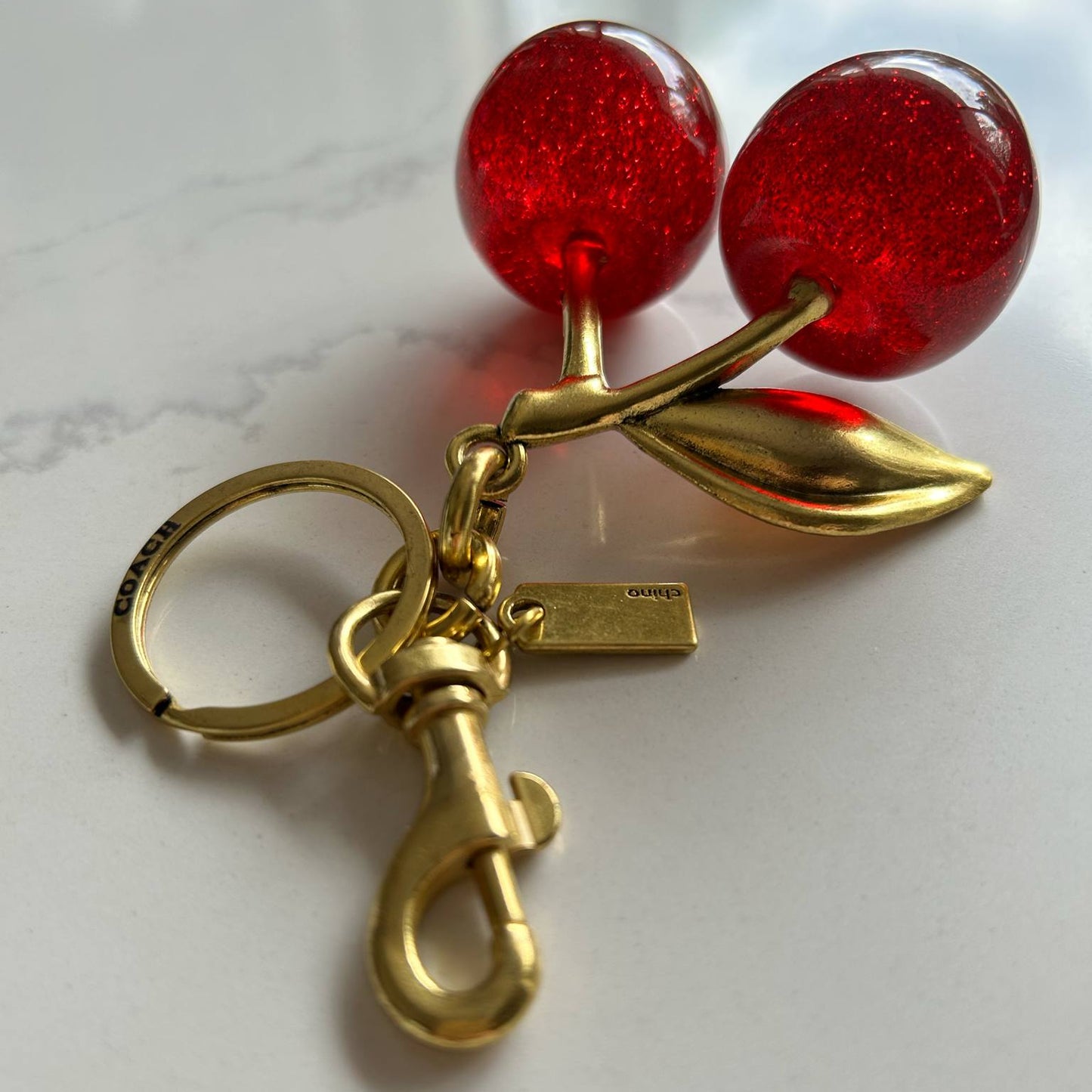 Cherry Charm Keychain Purse