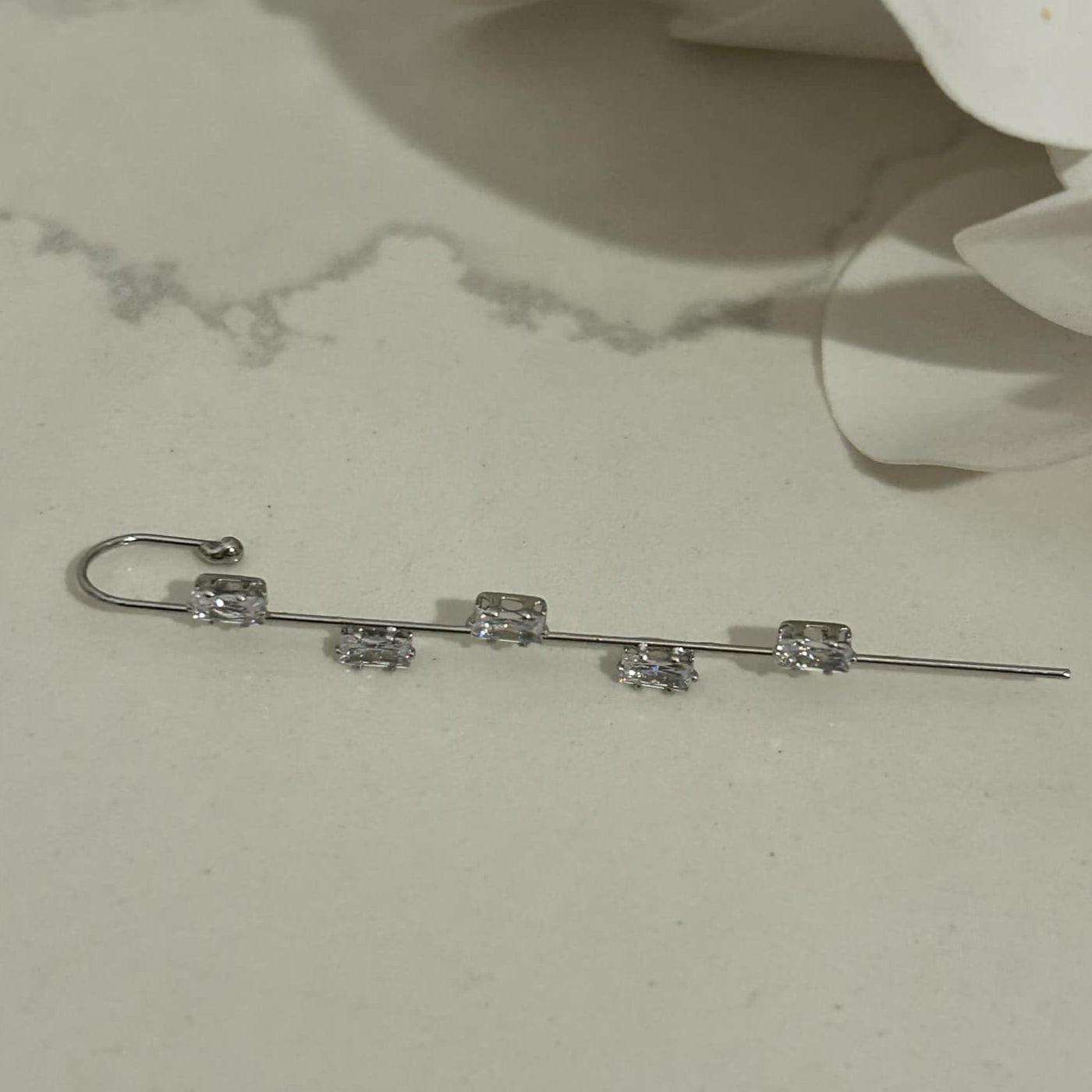 Ear Crawler Zirconia Hook Earrings