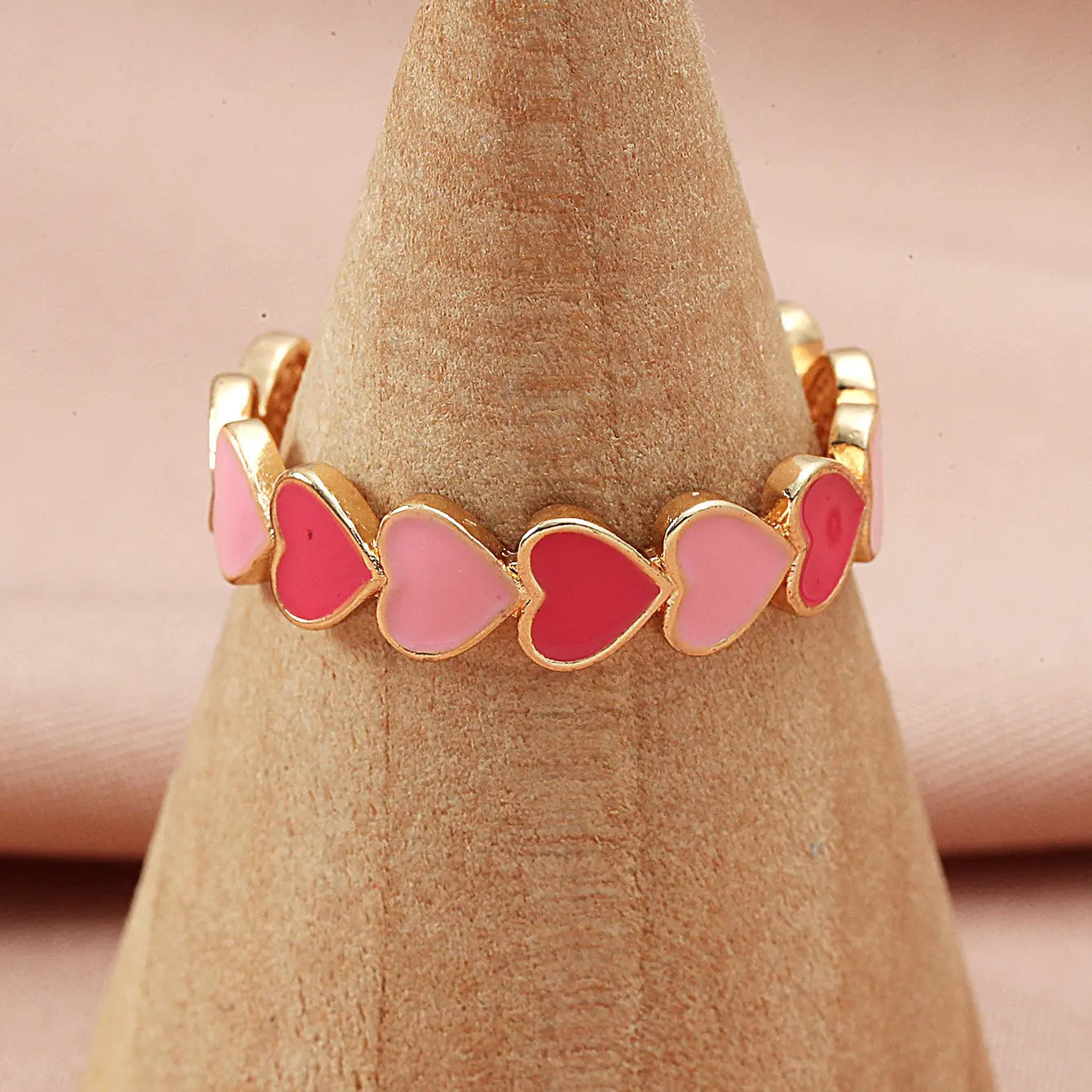 Love Enamel Heart Promise Ring