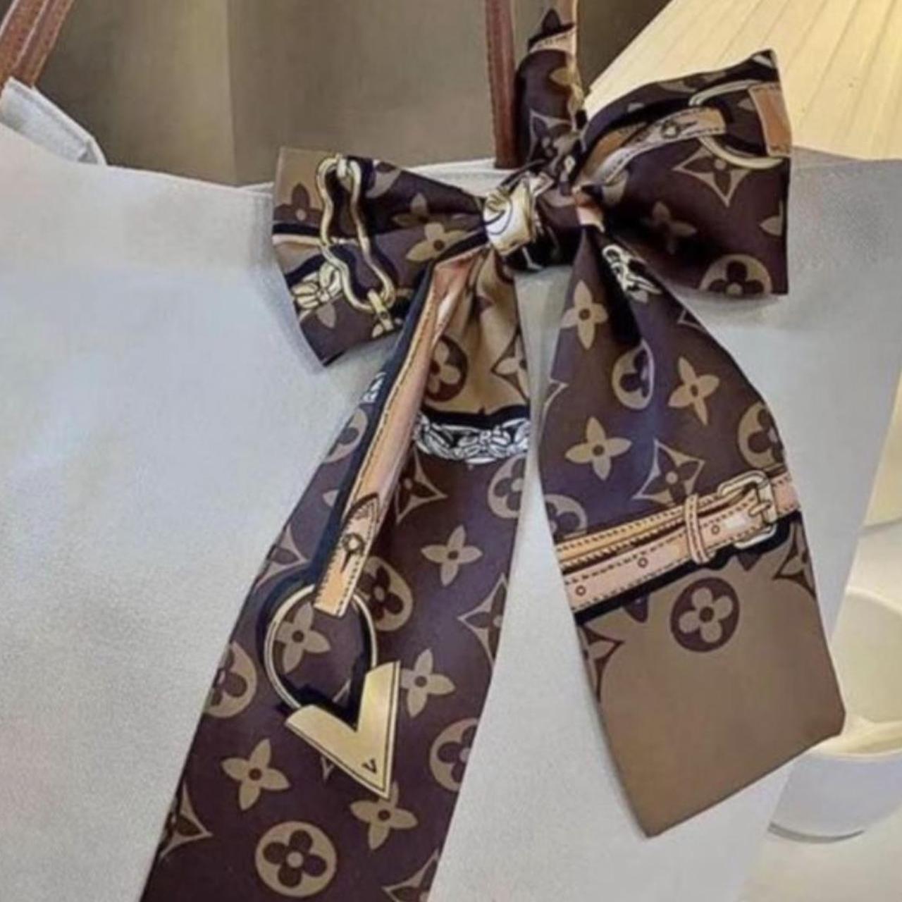 Double Side Silk Twill Scarf For The Hair & Bag