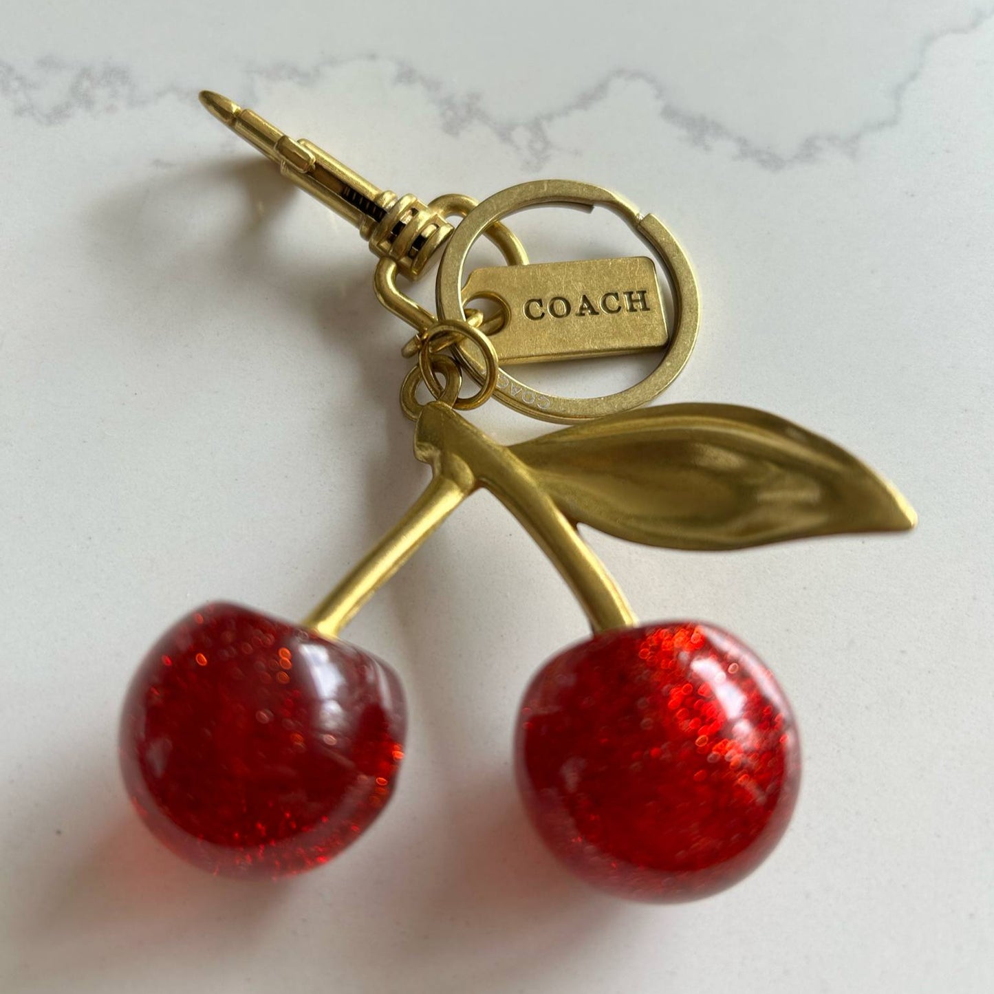 Cherry Charm Keychain Purse
