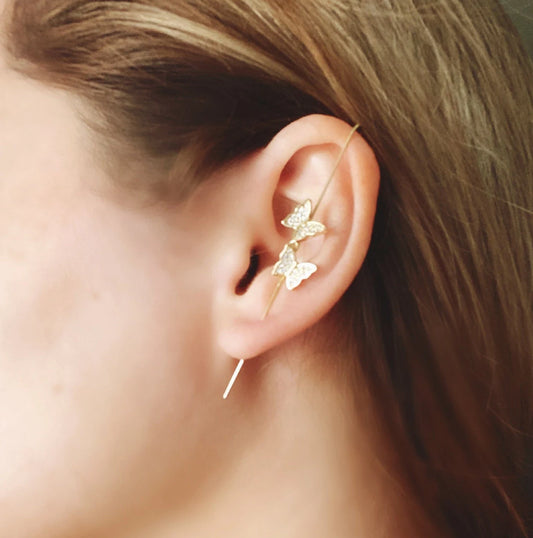 Mariposa Butterfly Ear Hook / Ear Cuff