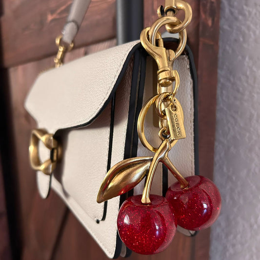 Cherry Charm Keychain Purse