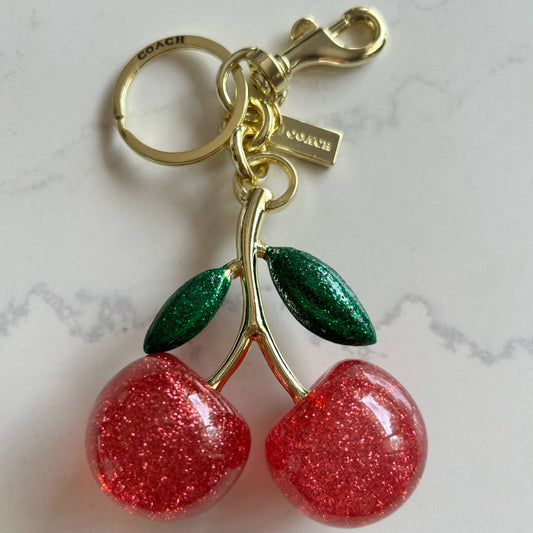 Cherry Charm Keychain Purse