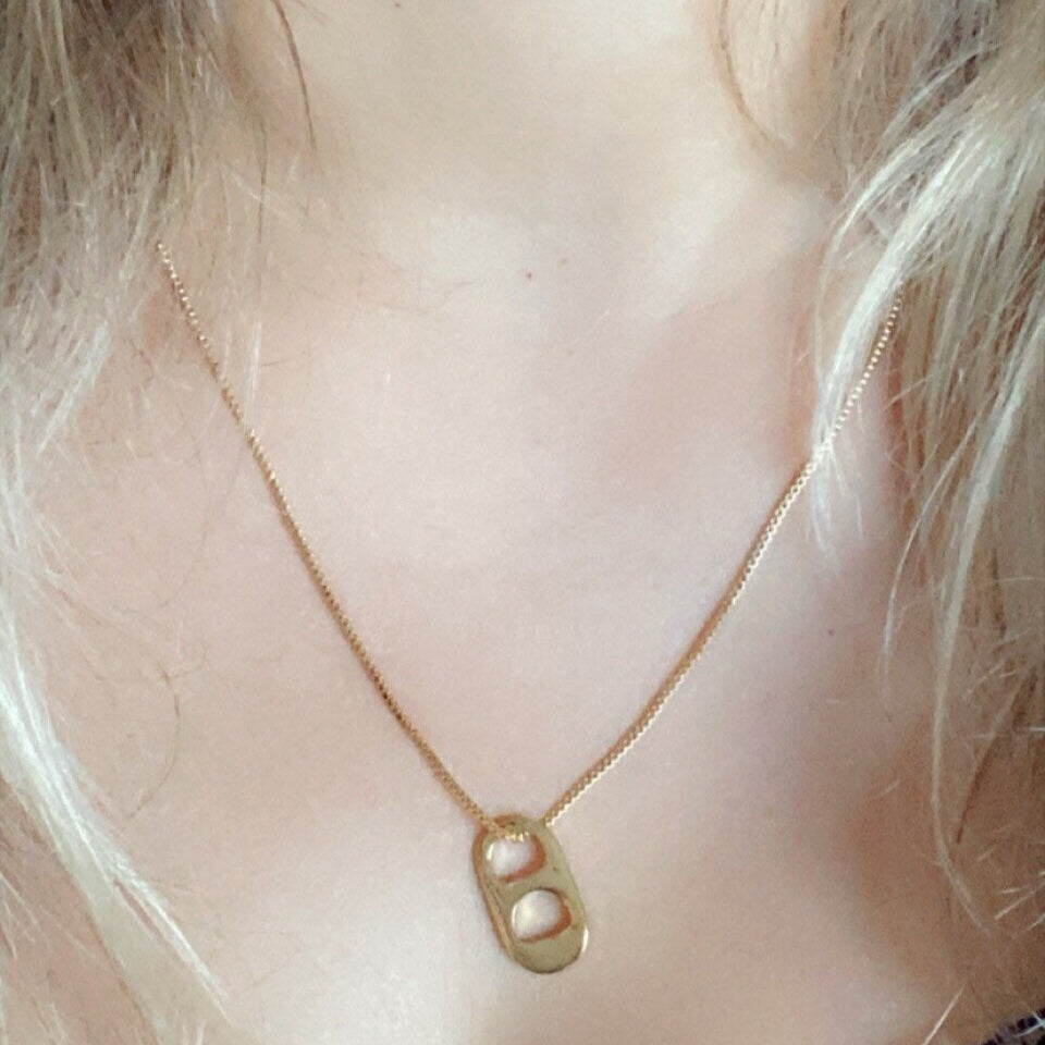 Sarah Cameron Inspired 18K Gold Plated Soda Tab Necklace Outer Banks Season 2