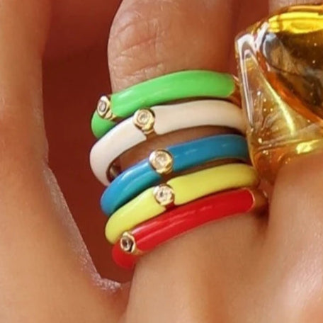 Enamel Drip Colorful Band