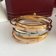 Unisex Inspired Love Thin Bangle Bracelet