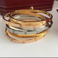 Love Inspired Thin Bangle Bracelet